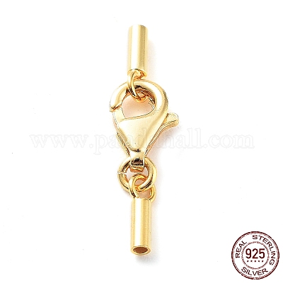 925 стерлингового серебра застежкой омар коготь STER-P055-03A-G-1