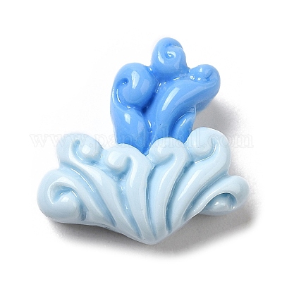 Кабошоны из непрозрачной смолы на тему океана RESI-C036-05A-1