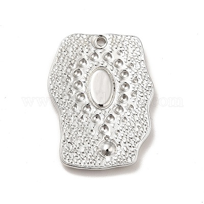 Подвеска-кабошон из нержавеющей стали 304 STAS-I197-004P-1