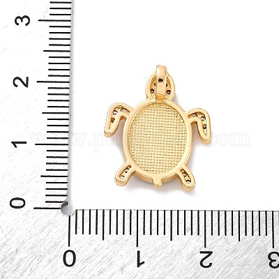 Латунные микро проложить кубического циркония бусы KK-F894-08G-1