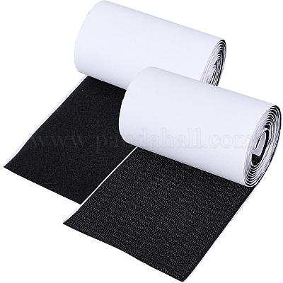 Прямоугольные самоклеящиеся ленты из полиэстера и нейлона с липучкой DIY-WH20002-129-1