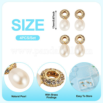 Подвески из натурального культивированного пресноводного жемчуга PALLOY-TAC0178-1