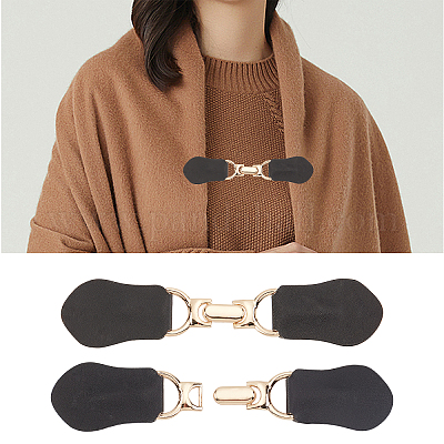 Wholesale FINGERINSPIRE 6 Sets Leather Sew-On Toggles Closures Black Clip  Holder Buckle Clasp Pin PU Leather Snap Toggle Sew On Leather Tab Closure  Metal Leather Clasp Fasteners for Poncho Cape Cardigan 
