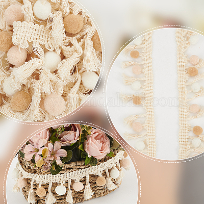 Лента с кисточками из полиэстера DIY-WH0578-54-1