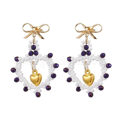 Стеклянные бусины EJEW-MZ00396-01-1