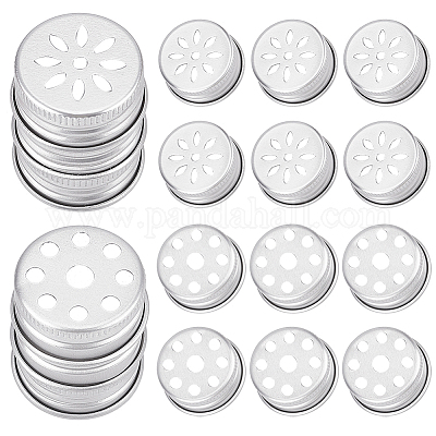 Wholesale PandaHall Elite 40Pcs 2 Style 4-Hole Brass Buttons 