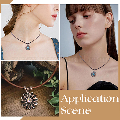 50 шт. вощеный шнур из искусственной кожи для изготовления ожерелий MAK-SP0001-04B-1