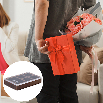 Деревянный магнит и бархатная коробочка для хранения вещей в форме куба CON-WH0200-06D-1