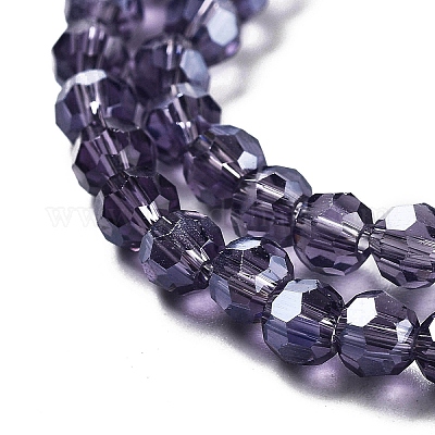 Гальванизируйте прозрачное стекло бисер нитей EGLA-A035-T4mm-A15-1