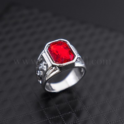 Мужские перстни со стразами из сплава FS-WG512DB-26-1