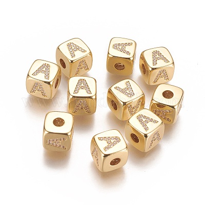 25 dice beads, 9mm cube