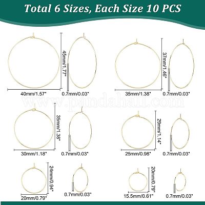 Кольца-подвески для бокалов из нержавеющей стали 304 STAS-UN0001-72G-1
