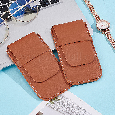 2 шт. прямоугольный чехол для хранения часов из искусственной кожи AJEW-GO0001-85A-1