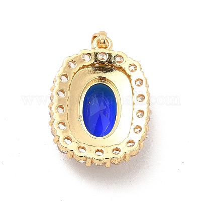 Латунные подвески с фианитами KK-I695-066G-1