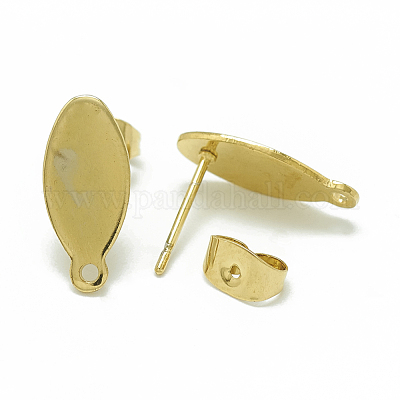 Фурнитура для сережек-гвоздиков из нержавеющей стали 304 STAS-Q225-13G-1