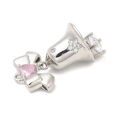 Подвески из кубического циркония с покрытием из латуни KK-R150-03P-1