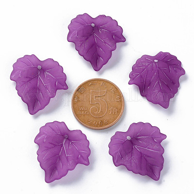 Осенняя тема прозрачные матовые акриловые подвески PAF002Y-26-1