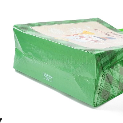 Ламинированные нетканые водонепроницаемые сумки на рождественскую тематику ABAG-B005-02B-03-1