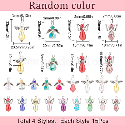 Подвески из гальванического стекла 60шт. FIND-SC0004-05-1