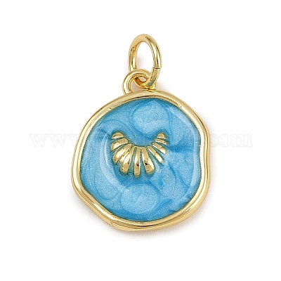 Латунь эмаль подвески KK-D424-24B-G-1