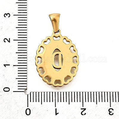 Подвески из нержавеющей стали 304 золотистого цвета STAS-K300-02G-D-1