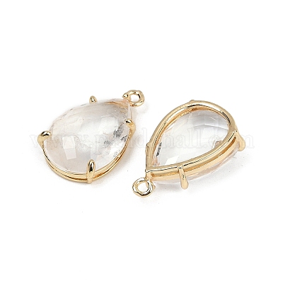 Ограненные подвески из натуральных кристаллов кварца G-K347-05G-04-1