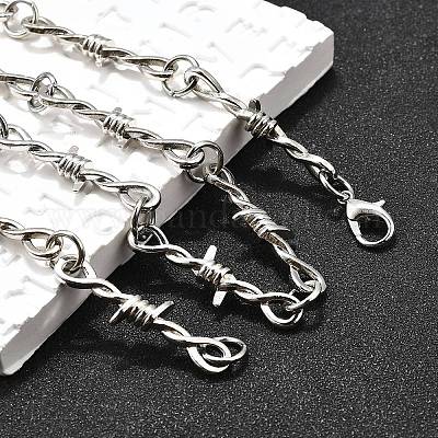 Ожерелья из колючей проволоки NJEW-R254-01B-P-1