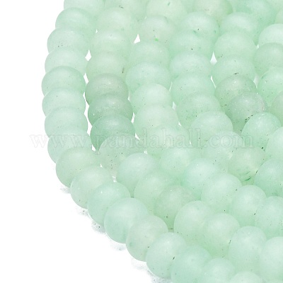 Естественный зеленый авантюрин бисер нитей G-P575-A02-8x5mm-04-1