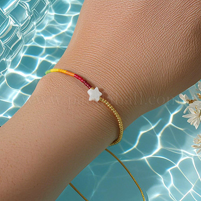 Браслеты из бисера и стеклянных бусин в стиле бохо для женщин ED8738-1-1