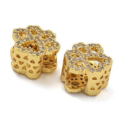 Стойки обшивки латунь микро проложить кубического циркония бусы KK-I718-37G-1