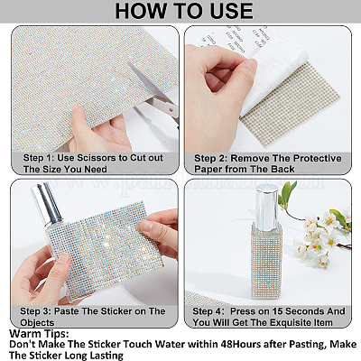 Strass-Aufkleber&nbsp;DIY-WH20048-003F-1