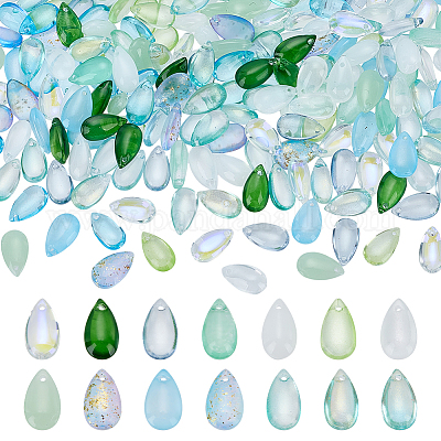 210 шт. 14 стиля стеклянных подвесок FIND-WR0012-05-1