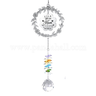 Каплевидный стеклянный ловец солнца для окон радуга производитель PW-WG78F3B-03-1