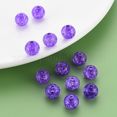 Прозрачных бусин акриловые треск MACR-S373-66C-N21-1