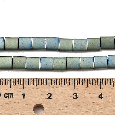 Гальванические нити матовых немагнитных синтетических гематитовых бусин G-G089-B01-15-1