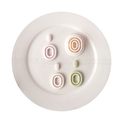 Формочки для глины овальной формы для изготовления сережек. PW-WG30656-01-1