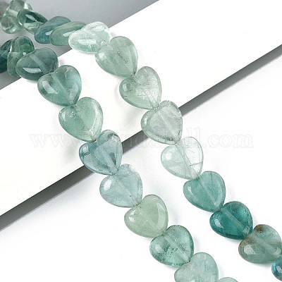 Естественный зеленый флюорит бисер нитей G-T142-64A-1