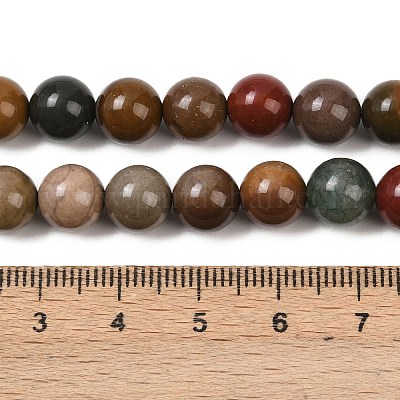 Естественные новые нити бордюра из яшмы в океане G-G954-01-8mm-01-1