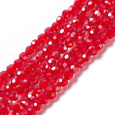 Гальванические стеклянные бусины EGLA-R015-4mm-20-1