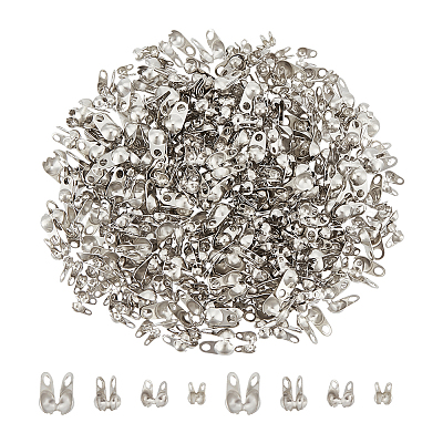 400 шт. 4 стиля стойки с покрытием из латуни с бусинами KK-UN0003-22P-1