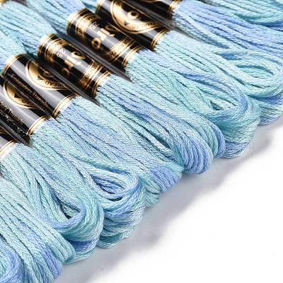 10 моток двухслойной полиэфирной нити для вышивания OCOR-K006-A11-1