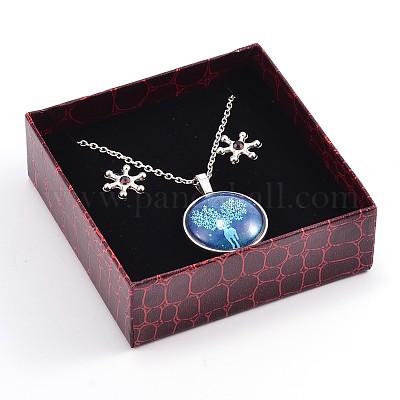 Прямоугольник комплект украшений картонные коробки CBOX-N007-01B-1