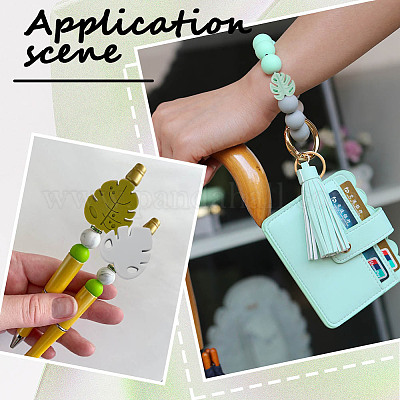 20шт 10 стиля пищевых экологически чистых силиконовых бусин SIL-SC0001-26-1