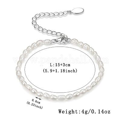 Браслеты из стерлингового серебра и пресноводного жемчуга для женщин RY7291-1-1
