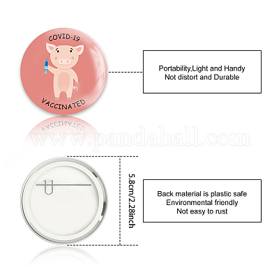 Брошь из белой жести JEWB-WH0012-030-1