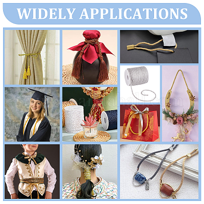 3-слойный витой шнур из полиэстера&nbsp;OCOR-WH0079-88G-1