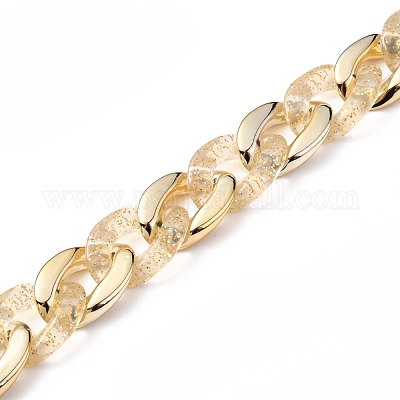 Прозрачные акриловые и пластиковые цепочки для бордюров ручной работы AJEW-JB00826-1