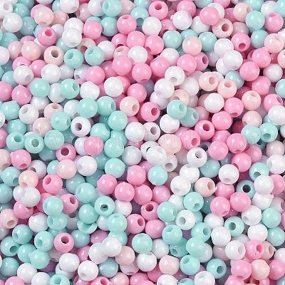 Непрозрачные акриловые бусины OACR-H118-07A-07-1