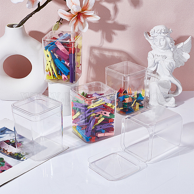 Прозрачный пластиковый кейс для минифигурок ODIS-WH0043-152A-1