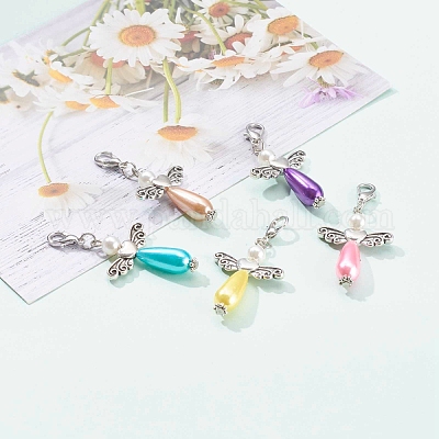 Имитация жемчуга акриловыми подвесками HJEW-JM00423-1